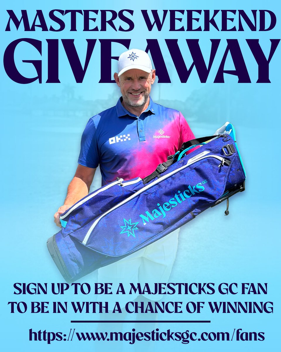 With it being Masters weekend, we want to give all our fans a chance to win our exclusive @PingTour x @MajesticksGC carry golf bag🔥 To enter, simply sign up to be a Majesticks GC fan through this link majesticksgc.com/fans 🔗 *No purchase necessary to enter #Giveaway #Golf…