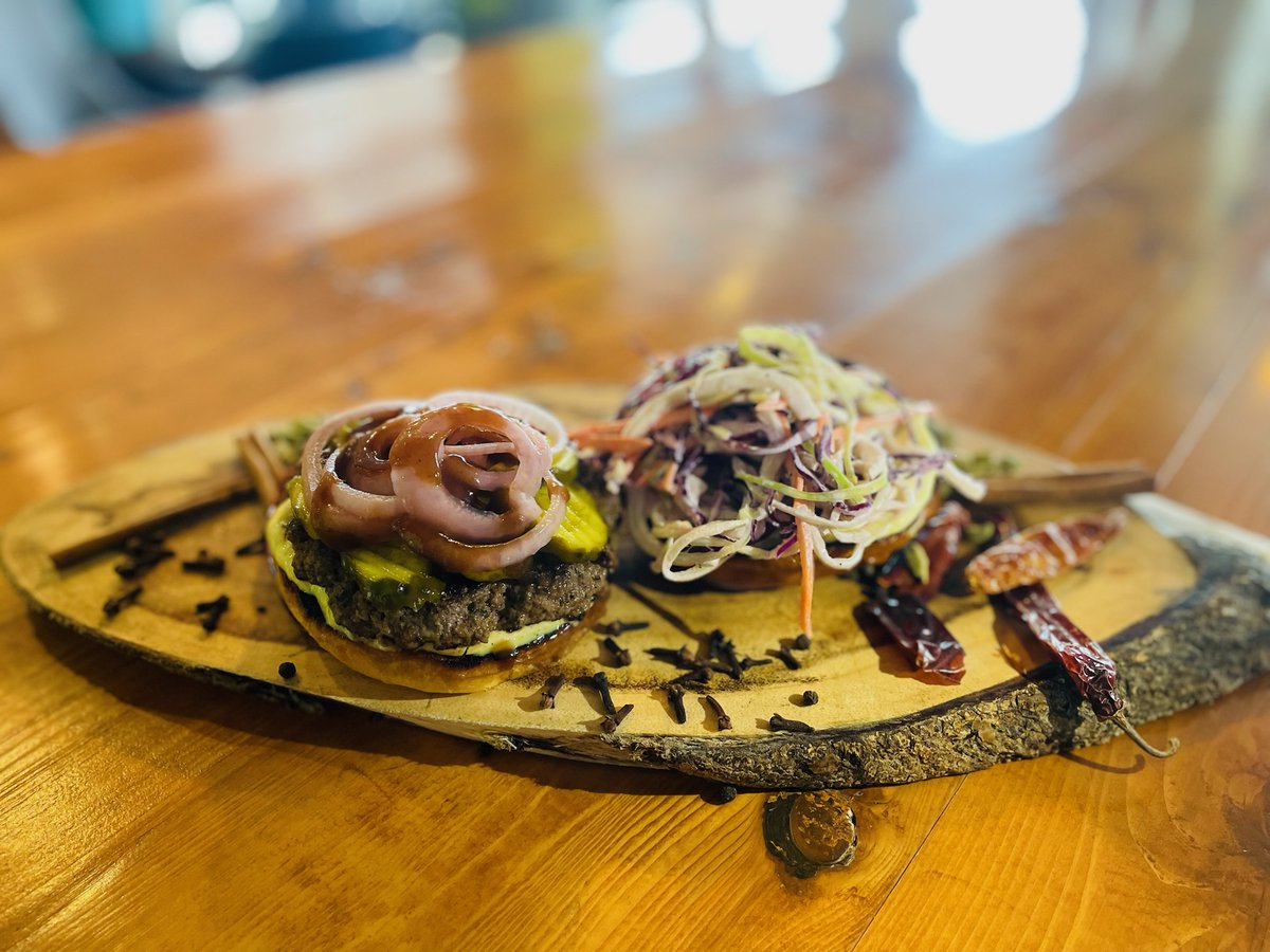 TRTrattoria's tweet photo. Burger Wars are upon us! We've created a unique twist on Indian flavours.

The Currylicious Burger

Indian Spiced Beef Burger, Curry Mayo, Sweet Tangy Tamarind Sauce, Pickled Red Onions, Sliced Dill Pickle, Buttermilk Slaw

#BurgerWarsC4K #BurgerWars2024 #CampaignforKids https://t.co/69PdGOcSnd