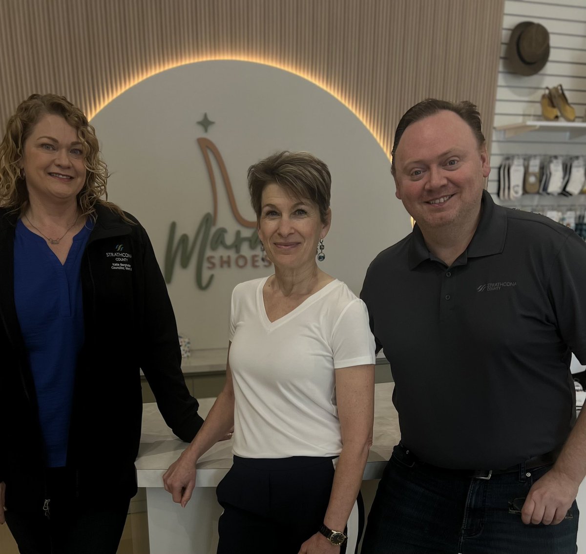 Great to welcome Maraki Shoes to the neighbourhood as they hold their Grand Opening today here in #ShPk! They are located at #720-800 Broadmoor Blvd (Near Sherlock Holmes).