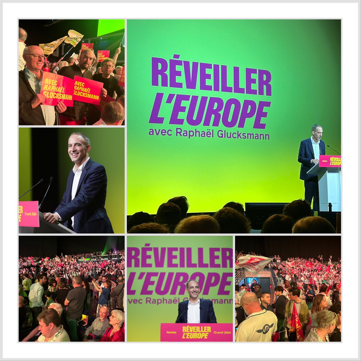 📣🇪🇺 Ambiance exceptionnelle à Nantes ! 🌟 Rejoignez la vague qui prend forme pour réveiller l’Europe avec Raphael Glucksmann. 🌊🗳️ Ensemble, nous pouvons créer un avenir meilleur. 💪 #Nantes #Europe #Engagement #RaphaelGlucksmann #ReveillerLEurope #Revolutionecologique