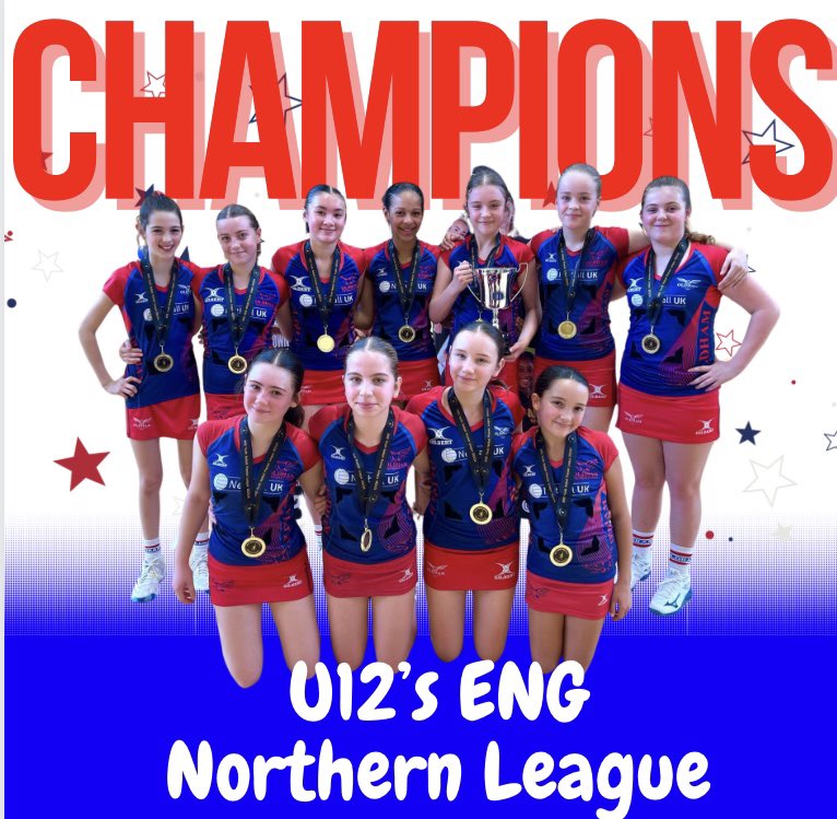 Congratulations to our super U12’s who today were crowned @ENGSportsUK1 Northern League CHAMPIONS🏆🥳 We are so proud of each & everyone of you girls ❤️💙 #ONCgirls #SmashedIt #Squad #ONCfamily #Champs