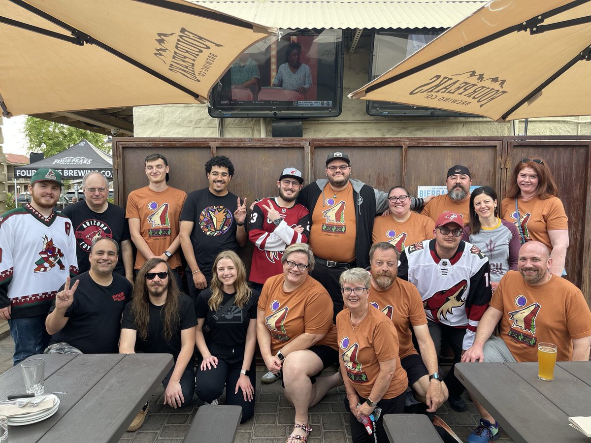 Saul_Bookman's tweet photo. It’s the people that make this hurt so much. This passionate group of phenomenal people that genuinely care about each other and their team, I’ve never really seen it displayed on this level. As I’ve grown to learn more about these individuals, it makes me happy knowing for ghat a short time we created our own hub for Yotes fans to embrace each other and share in sport. I want to thank each and every one of those amazing people for spending the time, energy, and money to grow this community more and more each day. I hope we can still find a way to stick together, Lord knows we’re going to try! I hope they all stay in touch and stay well, I hope we get to see our best friends again under better circumstances. They just deserve so much more than they received for the past 3 decades. Hopefully this is just a footnote in a redemption story. Hope is all we have at the moment and each other! Thank you!