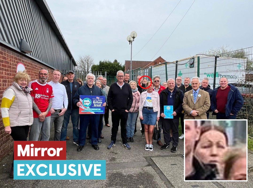 STORY The Tories have suspended @LeeAndersonMP_'s wife - a prominent councillor - after he tweeted a picture appearing to show her campaigning for @reformparty_uk mirror.co.uk/news/politics/…