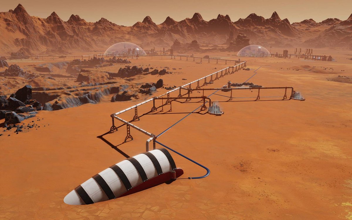 ⚡️Поиграл в Surviving Mars. Чет долго не хотелось разбираться в этой игре. Ну, так понемногу становится понятным что и куда... Я предпочитал Planetbase тем, что она проще.🤣👍🤷🇷🇺