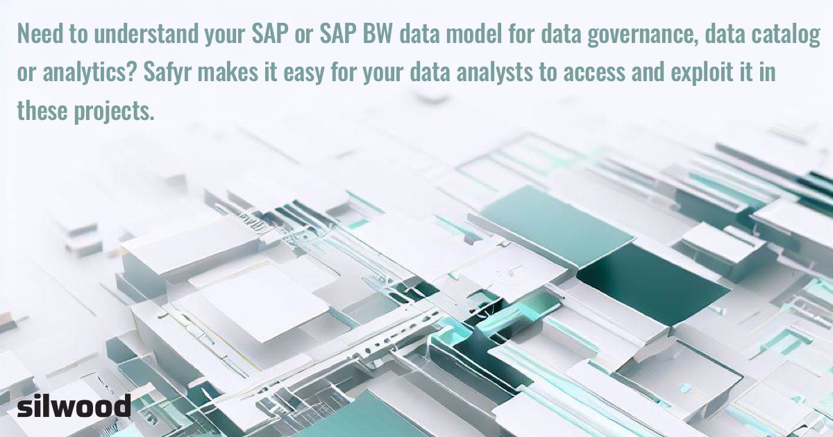 Need to understand your #SAP or SAP BW data model for data governance, data catalog or analytics? Safyr makes it easy for your data analysts to access and exploit it in these projects. ow.ly/htCA50R8fbj