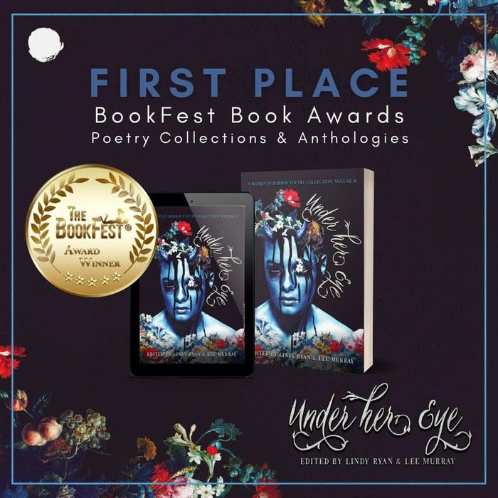 Under Her Eye has won first prize in the BookFest Book Awards. Thrilled to have a dark werewolf poem in it. @leemurraywriter @sfpoetry