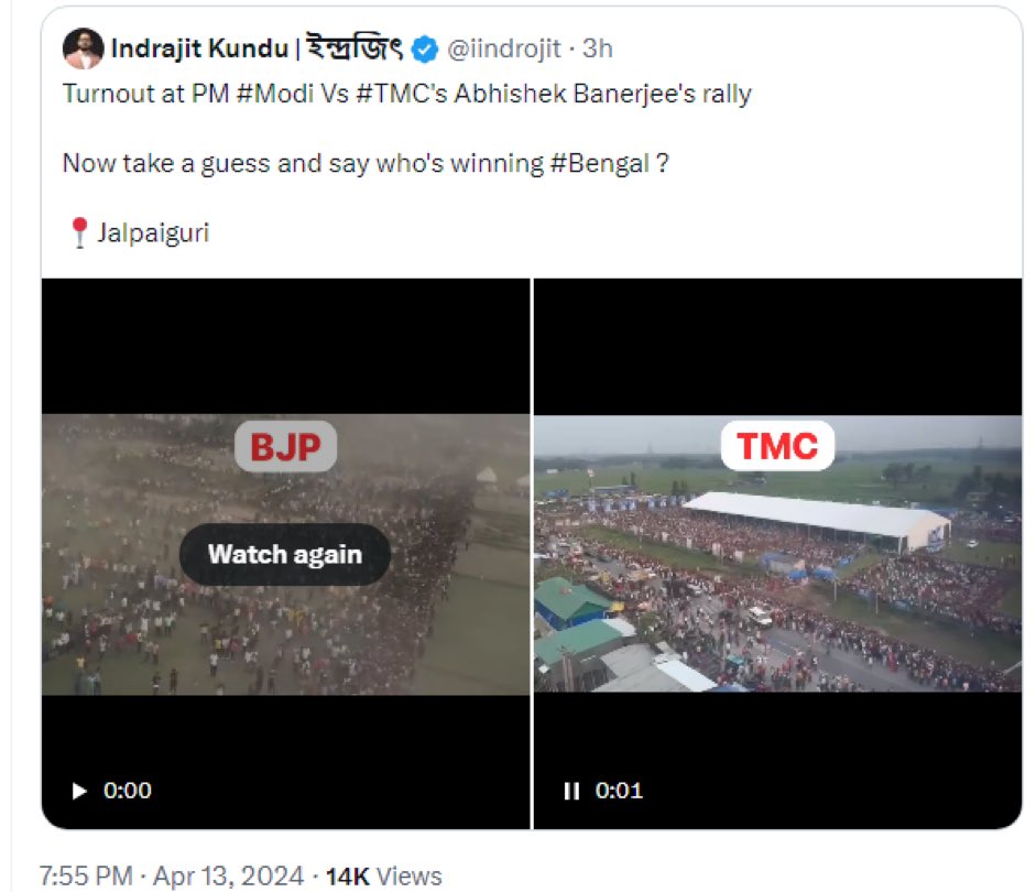 ये कुण्डू की कुण्डी <a href="/sardesairajdeep/">Rajdeep Sardesai</a> के पास हैं इसलिए ये जानभूझ कर किया गया हैं लेकिन प्लेटफार्म <a href="/aajtak/">AajTak</a> का इस्तेमाल किया गया , ये <a href="/ECISVEEP/">Election Commission of India</a> और अरुण पुरी जी का मसला हो गया हैं , देखिए क्या होता हैं , देश के पीएम के बारे में भ्रामक खबर !!!!