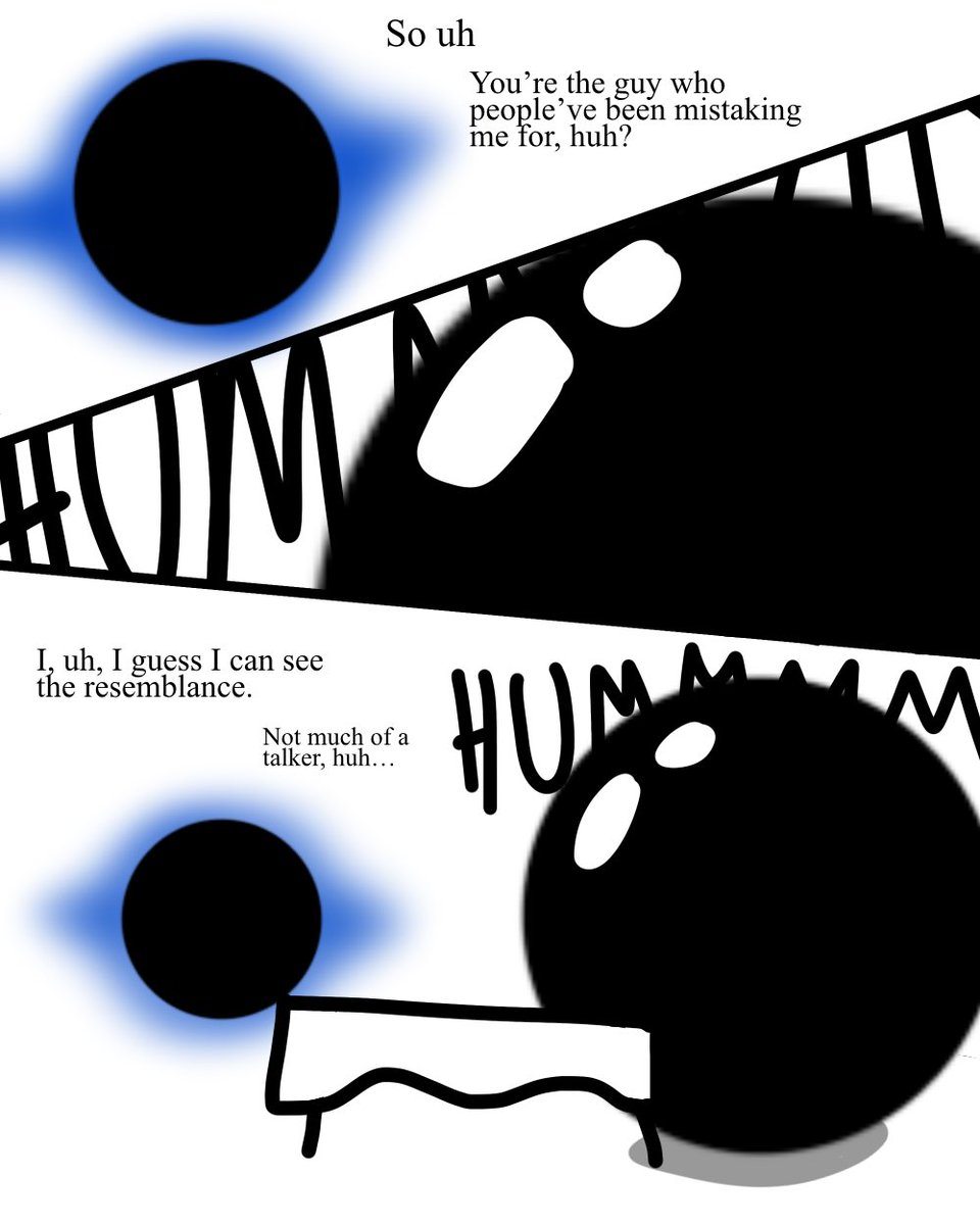 JKUniverz's tweet photo. Black Hole meets up with the 12x12 obsidian sphere he’s been hearing so much about
#bfdi #blackhole #msm #aukhoth https://t.co/y5DdjGz6fj