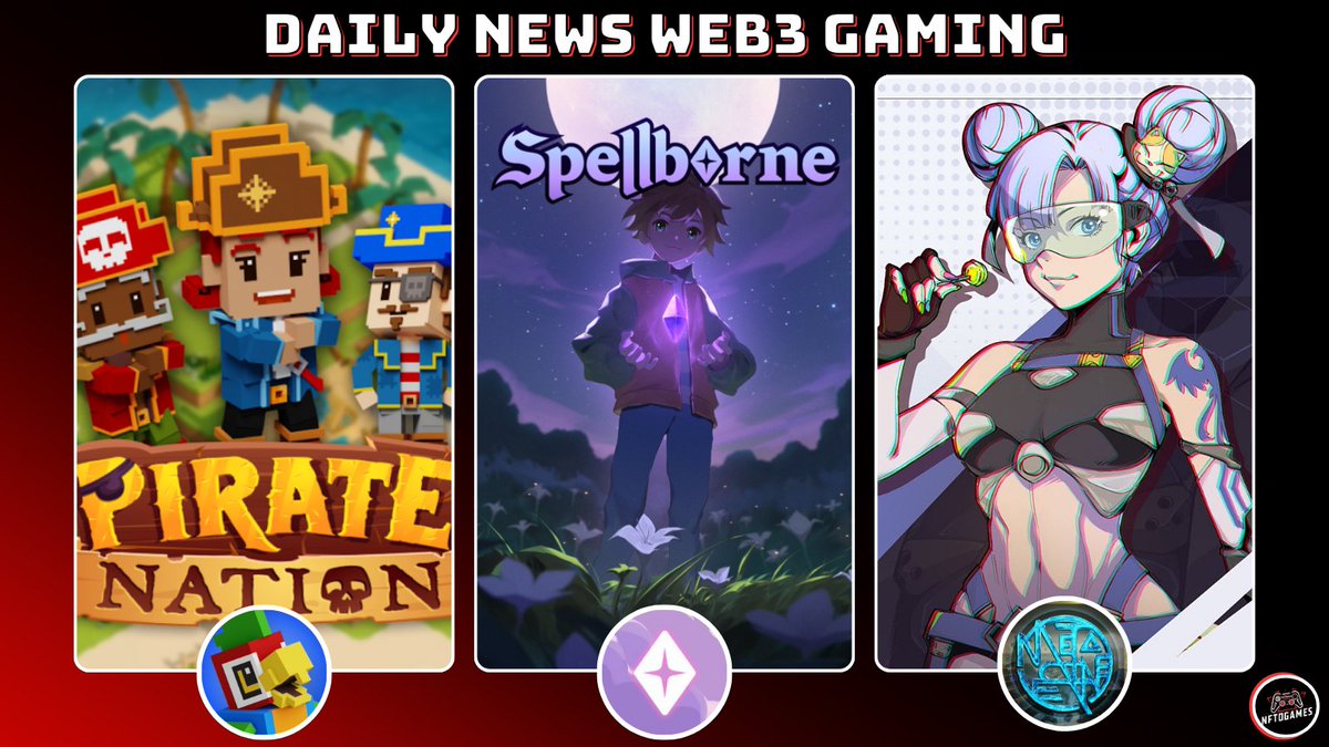 NFToGames's tweet photo. ๐๏ธ Daily News #Web3Gaming ๐ฎ
๐ดโโ ๏ธ Season 1 of @PirateNation is now LIVE! ๐ฅ
๐ฅ @spellborne Introducing Pre-Season ๐น๏ธ
๐ @MetaCeneGame Alpha Test 3 is now LIVE! ๐ฏ
$BEYOND $PIXIZ $TRIP #SpellborneCreate #NFToGames https://t.co/nTWLCfHKwg