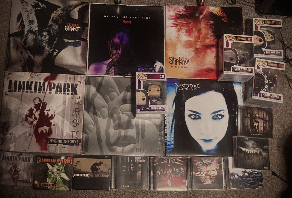 Excluding T-Shirts and stuff, this is my Nu-Metal collection so far. I can’t find any Bizkit stuff :(