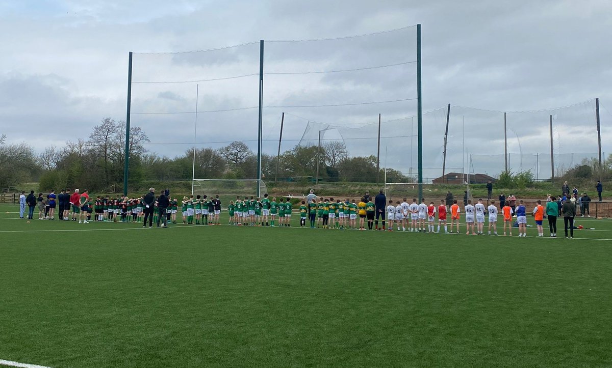 Ahead of today's Blitz programme at the Páirc, a minute's silence was held in memory of those who have passed away recently, including Mary Collins, Amy Dowling and Shaun Murphy. @warwickshireclg