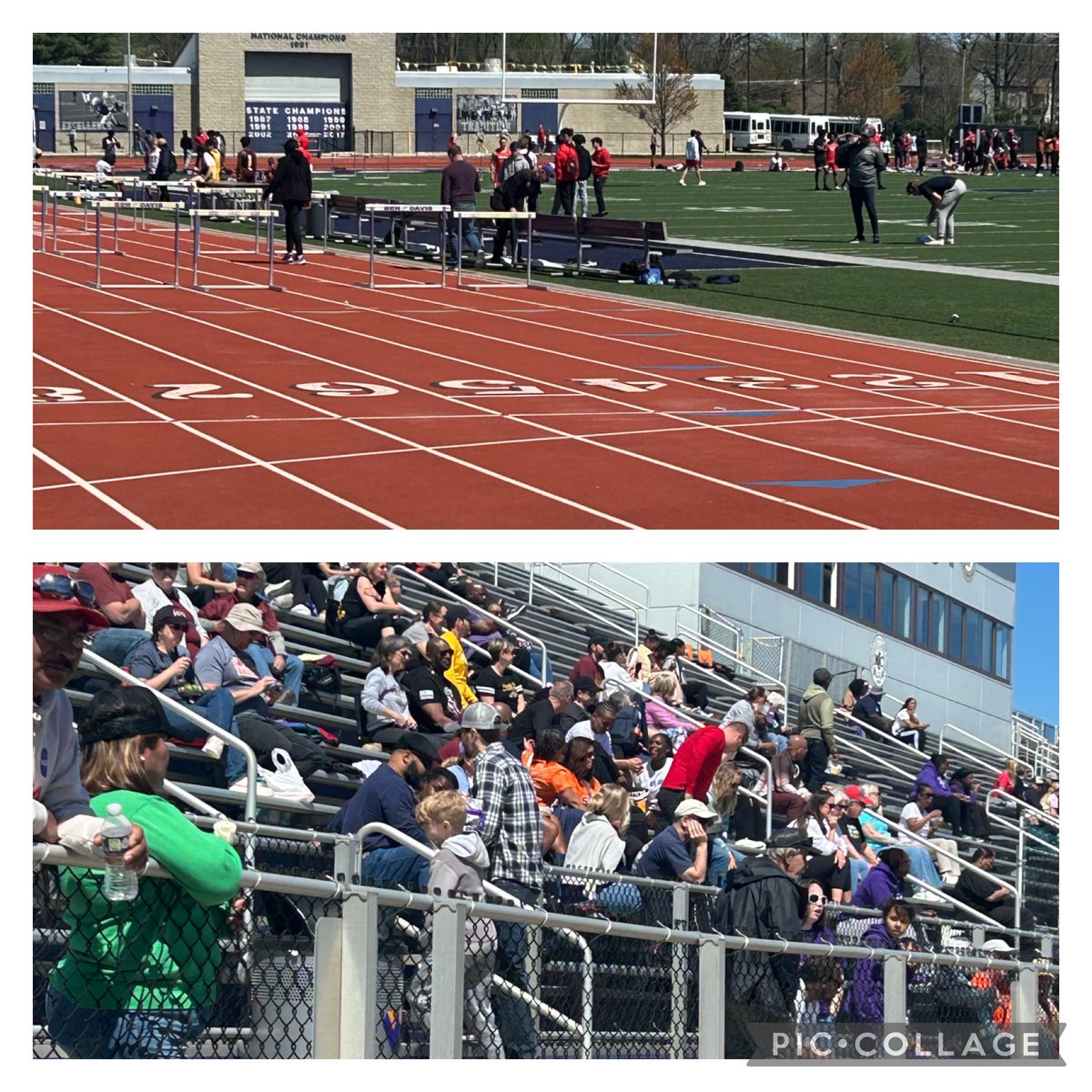 What a beautiful day for a track meet ⁦@GiantAthletics⁩ ⁦@BenDavisHS⁩ Go GIANTS!! ⁦@WayneTwpSchools⁩