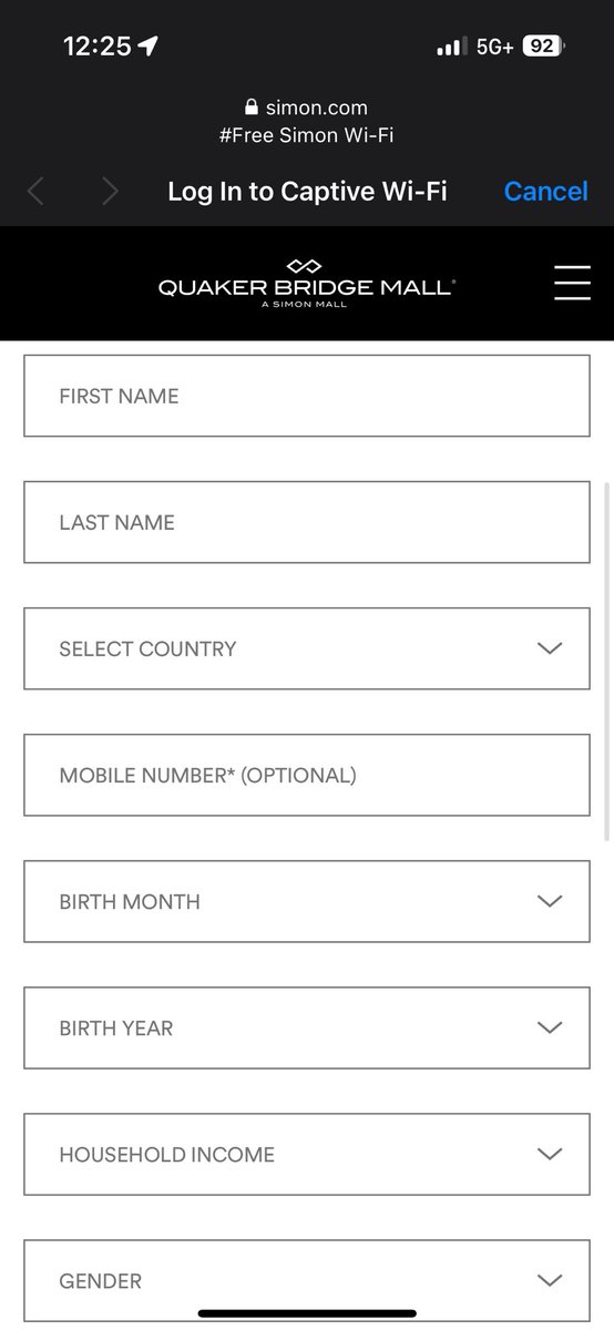 I guess I don’t need the Wi-Fi after all. How not to do “Free Wi-Fi”. Wow. <a href="/simonmalls/">Simon Malls</a>
