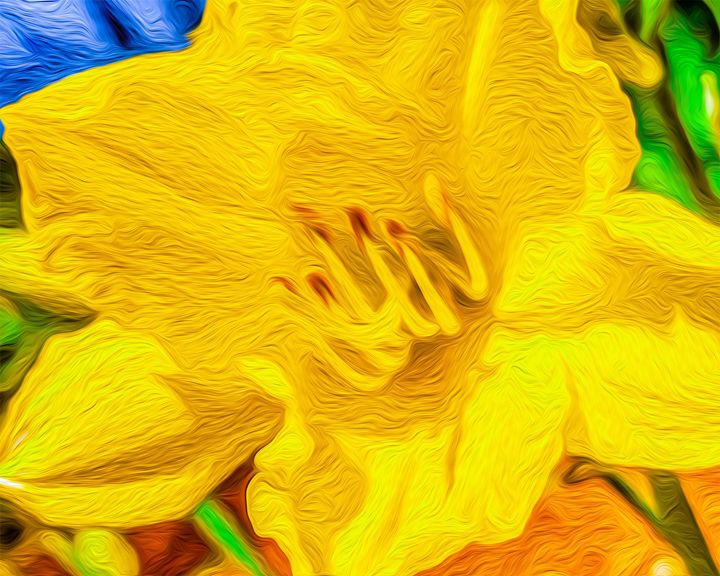 Art of the Day: 'Yellow Daylily'. Buy at: ArtPal.com/Michaelbacotti…