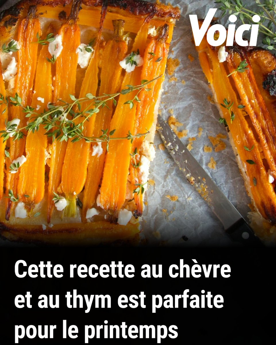 Tarte tatin de carottes : cette recette au chèvre et au thym est parfaite pour le printemps ➡️ l.voici.fr/PrI