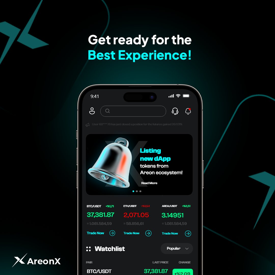 In a world where every second counts, #AreonX brings you real-time tracking of currencies and tokens! Get ready to experience the pulse of the market at your hands. #WeAreOn