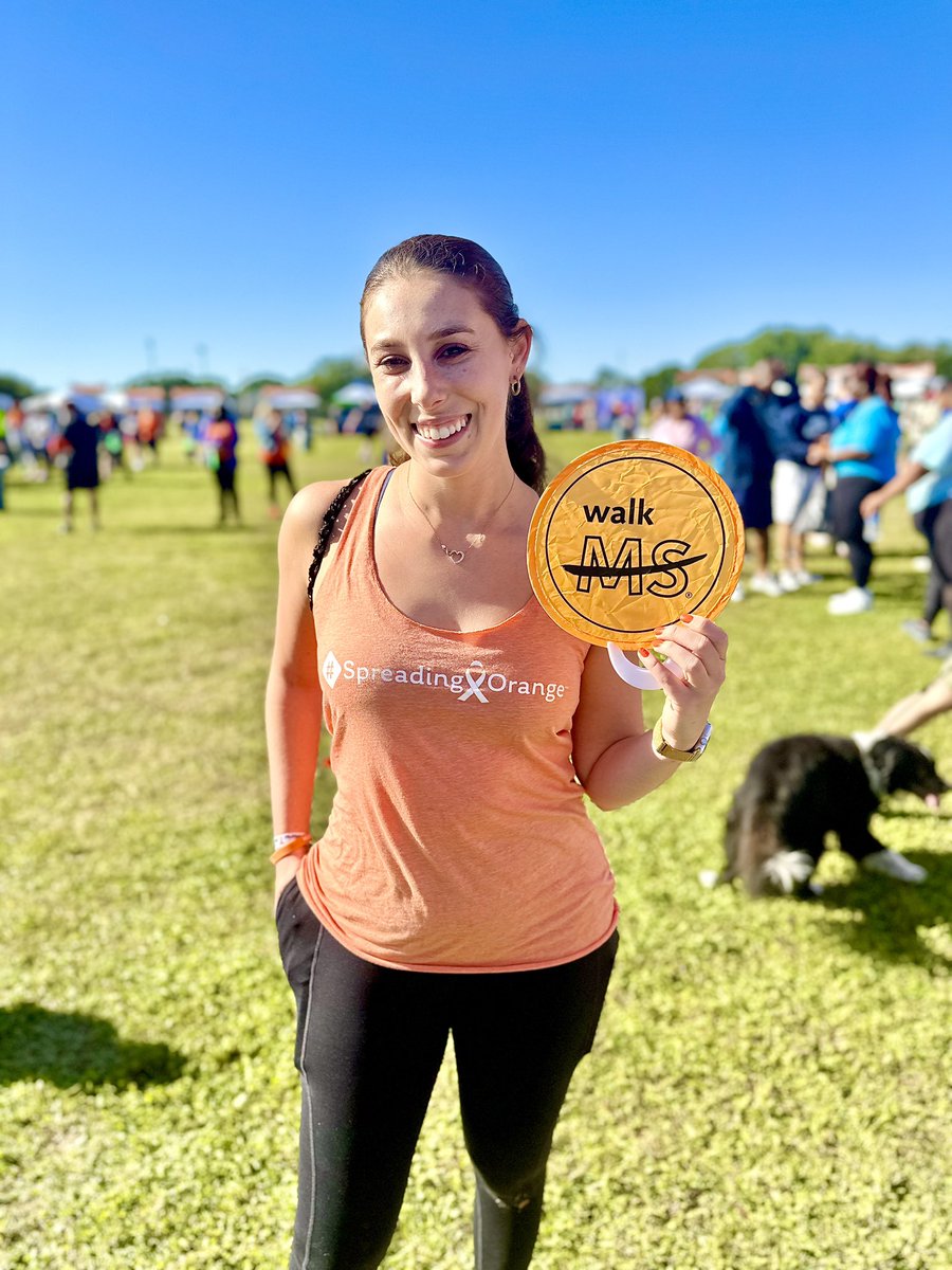 Grateful beyond words for coworkers and friends who feel more like family 🧡 #WalkMS Orlando this morning in support of @mssociety