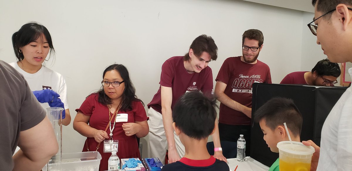 Chemistry Outreach team @TAMUChemistry is at the Physics and Engineering Festival @TAMUPhysAstr. We are on the 2nd floor. Join us for fun science activities! @TAMUArtSci @TAMU