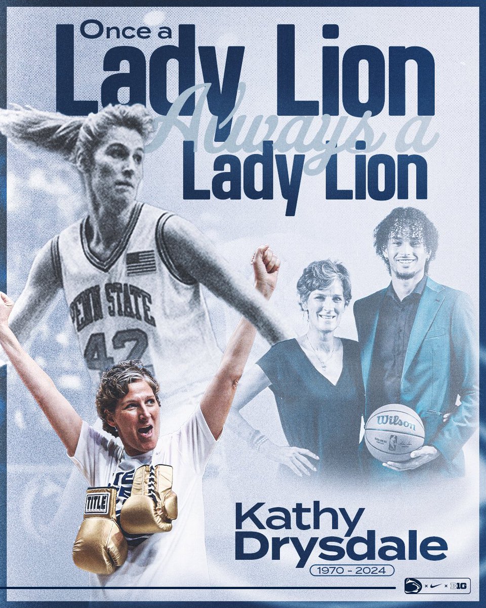 Greatly loved and deeply missed. Kathy, your impact is immeasurable. Your absence will forever be felt and you will always be loved. Once a Lady Lion, always a Lady Lion 🕊️💙