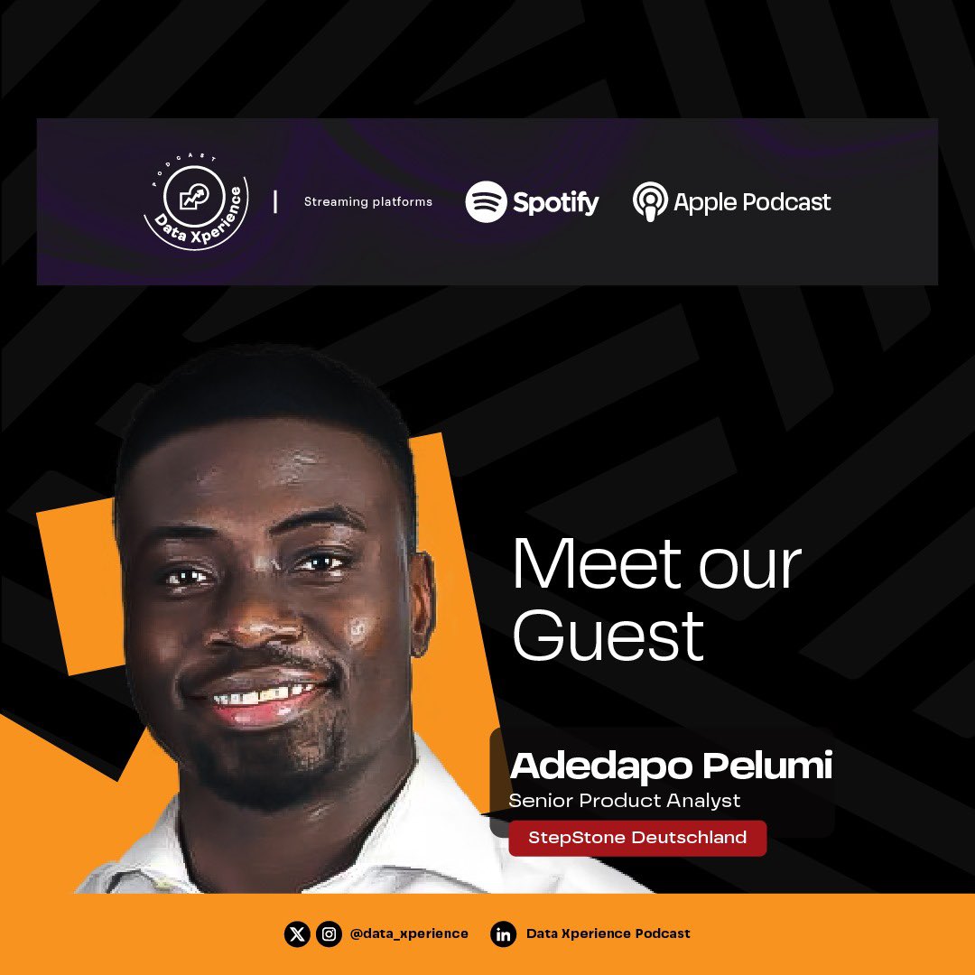 In the first episode of the podcast, <a href="/PellzAd/">Pellz</a> shares his data journey and experience transitioning across different industries and geography. 

Listen now on Apple Podcast and Spotify: tinyurl.com/5n963s7t