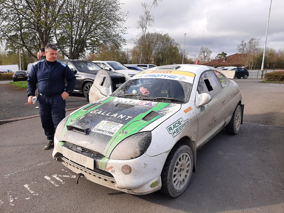 The 1400cc crews are arriving back at the @RallynutsStages finish - and with a road section to do, it looks like a convincing @pirellisport Welsh Championship win for Matthew Hirst/Declan Dear. 👏🎊🥳 @WithamMSport @SpeedlineCorse @hocklymsport @Restruct @nickygrist #57tyres