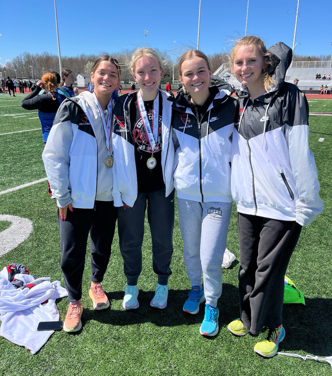 Congratulations to Caitlin Byrne, Julia Maynard, Shila Crissy & Anna Chicone on winning the 4x1600 at the Perry Relays! 
#OurTime