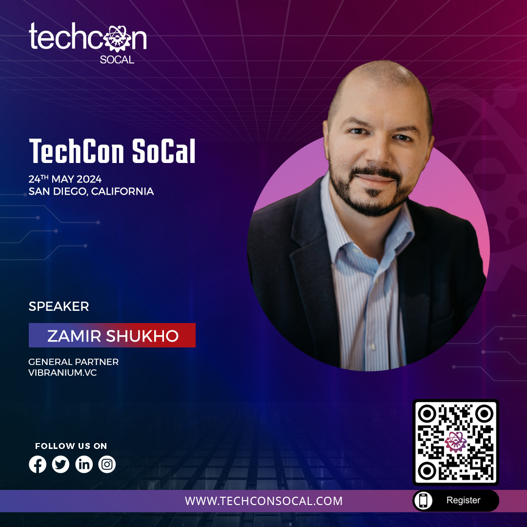 TechCon (@socaltechcon) on Twitter photo Excited to have <a href="/ZamirShukho/">Zamir Shukho</a>, General Partner at <a href="/Vibranium_VC/">Vibranium.VC</a>, as our speaker for TechCon SoCal 2024! Join us as he shares insights on "Investment" with his extensive experience in venture capital and entrepreneurship. #TechConSoCal #Investment 🌟💼 Excited to have <a href="/ZamirShukho/">Zamir Shukho</a>, General Partner at <a href="/Vibranium_VC/">Vibranium.VC</a>, as our speaker for TechCon SoCal 2024! Join us as he shares insights on "Investment" with his extensive experience in venture capital and entrepreneurship. #TechConSoCal #Investment 🌟💼