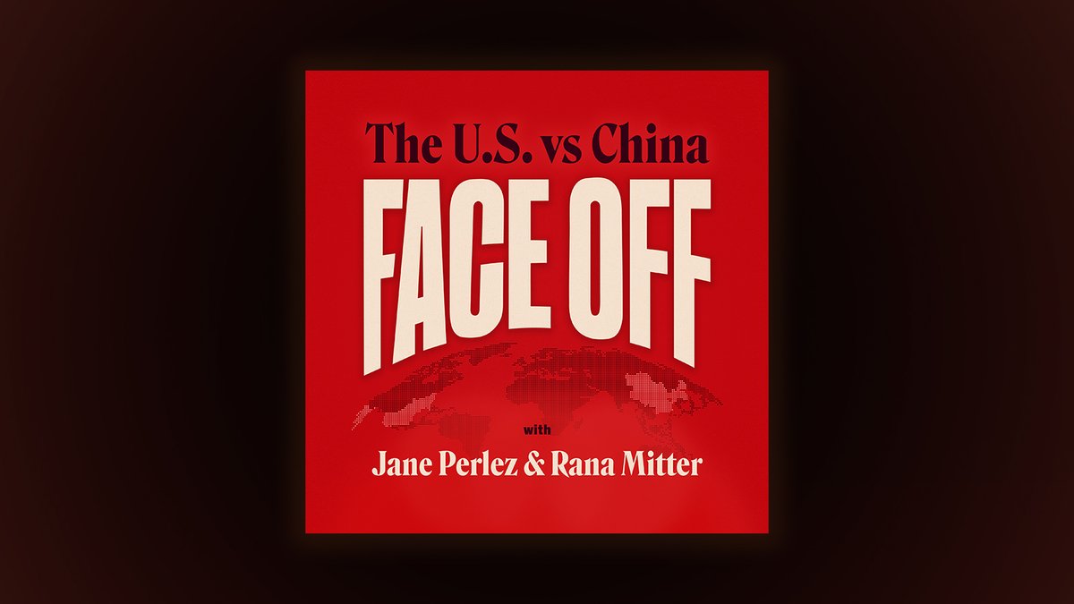 wanted to take a moment to thank @JanePerlez for bringing me and the @goooodtape team in to develop the visual identity for her new podcast, 'Face Off: The U.S. vs China.' A fun project and opportunity to use @djrrb's great Roslindale serif! out now, in all the normal places <3