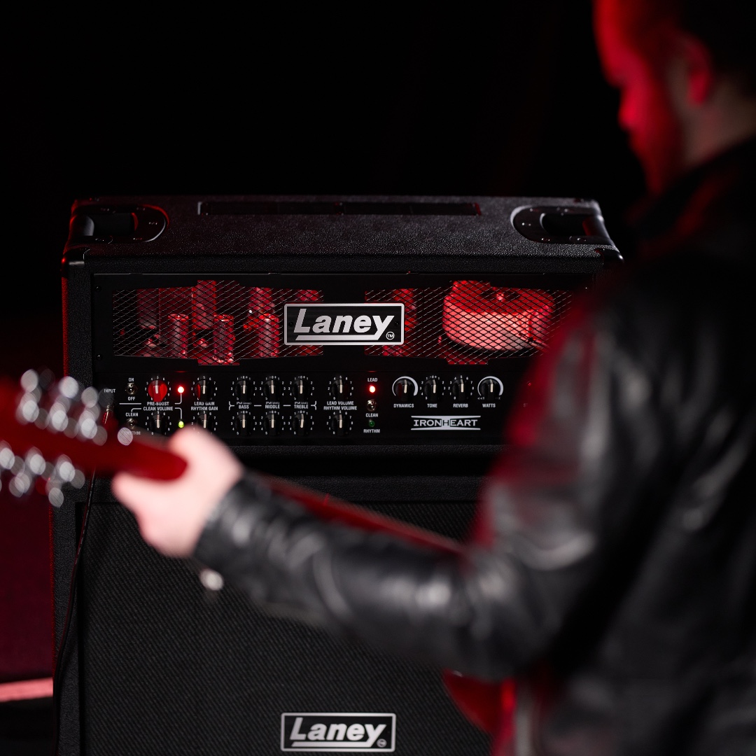 Which guitar are you picking first to plug into your brand new Made In The UK Ironheart? #laney #laneyamps #Ironheart #BlackCountryCustoms Order yours today from @SweetwaterSound [bit.ly/3TL8ZpQ]