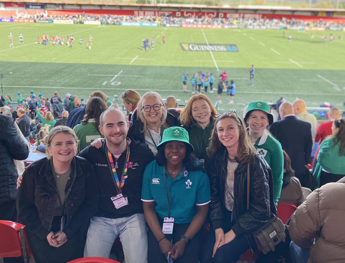 Fantastic afternoon in Musgrave Park for the @IrishRugby v Wales For the @Womens6Nations. Thanks so much for the generous invitation @bankofireland!
