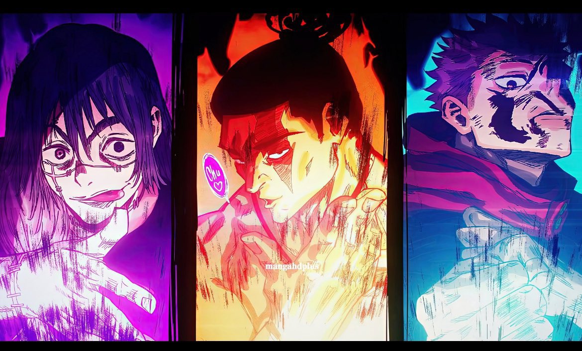 lightningclare's tweet photo. You got international celebrities and musicians cosplaying it, sports and movies imitating it. Panels that go so hard you can tell what they say just by looking at them

No other manga does it like JJK today pushing into mainstream. When season 3 drops we are gonna have many more https://t.co/5AXtgHZX6m