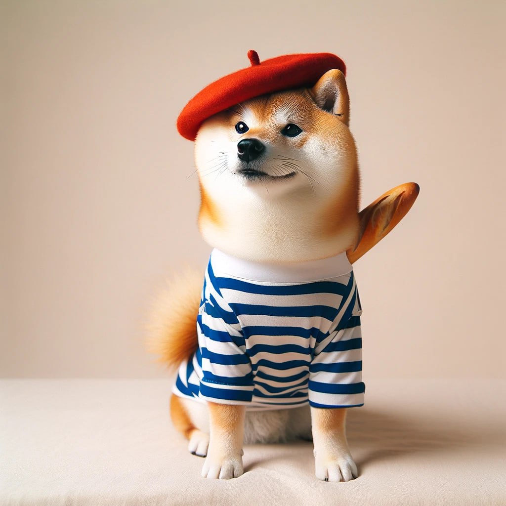 InuBaguette's tweet photo. Hey do you want some French Kiss $MiamMiam 
I have also some Baguette Fromage #french #PEPE #crypto https://t.co/GfoCp4BKUm