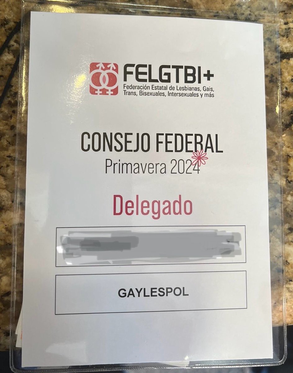 GAYLESPOL, asociación Policías LGTBI+ (@gaylespol) on Twitter photo Durante este finde, estamos participando en el Congreso Federal de Primavera de <a href="/FELGTBI/">Federación Estatal LGTBI+</a> .
Allí están nuestro presidente Manu Peinado, y nuestro tesorero Segi Olivé.
Aportando nuestro granito de arena !! Durante este finde, estamos participando en el Congreso Federal de Primavera de <a href="/FELGTBI/">Federación Estatal LGTBI+</a> .
Allí están nuestro presidente Manu Peinado, y nuestro tesorero Segi Olivé.
Aportando nuestro granito de arena !!