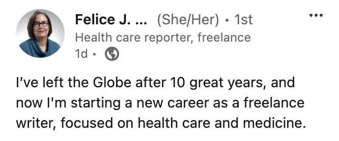 I want to congratulate @felicejfreyer on a job *very* well done at the @BostonGlobe (and the @projo before that).

And I wish her the best of luck in this next chapter of her career. I'm looking forward to reading what she writes next!