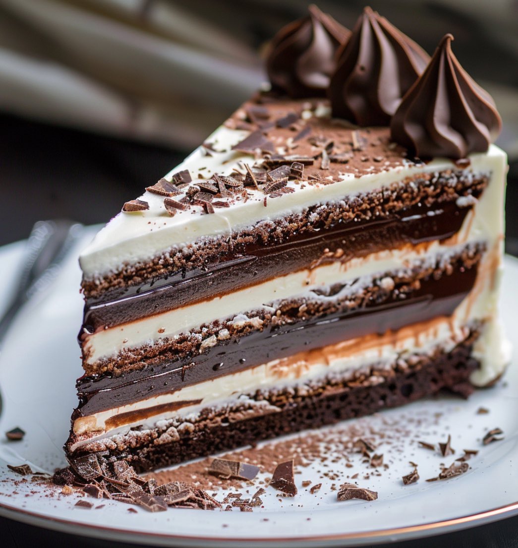 Layered chocolatey deliciousness #cake 🍰