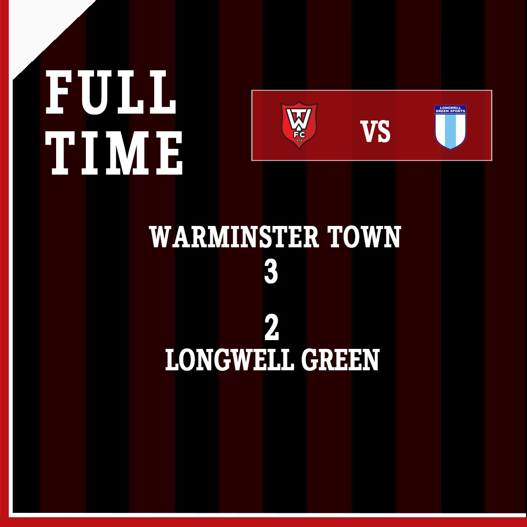 Full Time: Warminster Town 3-2 Longwell Green #warminster #football #soccer #nonleaguefootball #nonleague