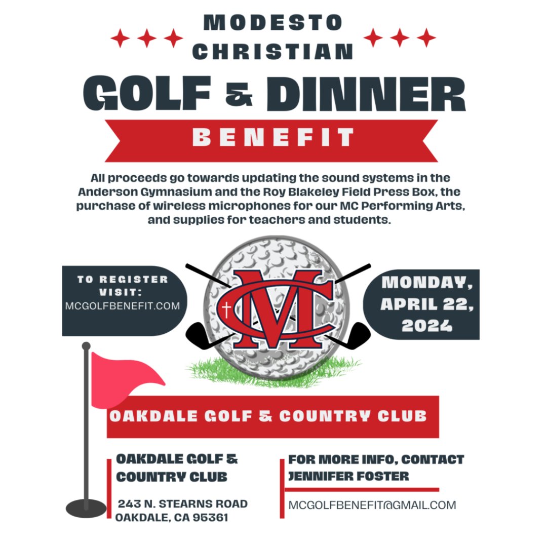 Last call! Come on out and play a round of golf and then enjoy a prime rib dinner and auction. All proceeds of this event benefits the students and teachers. For more info or to register: mcgolfbenefit.com Once a Crusader, always a Crusader!