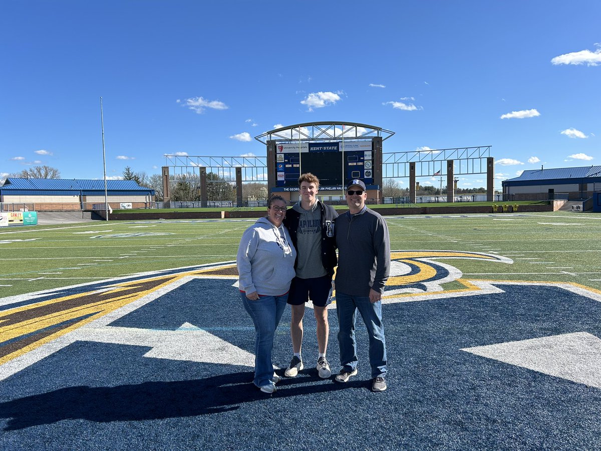 Extremely blessed and honored to receive my first Division 1 offer from <a href="/KentStFootball/">Kent State Football</a>. Huge thank you to <a href="/Coach_CJRobbins/">Cameron (C.J.) Robbins</a> <a href="/CoachNickFaus/">Nick Faus</a> <a href="/CoachKenniBurns/">Kenni Burns</a> for having this opportunity!