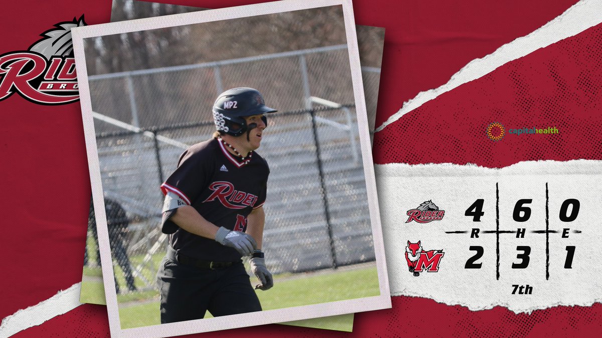 Rider 4, Marist 2 Mid 7th Stretch time from Marist! 📊 bit.ly/3MRIvi3 #GoBroncs | #MAACBaseball