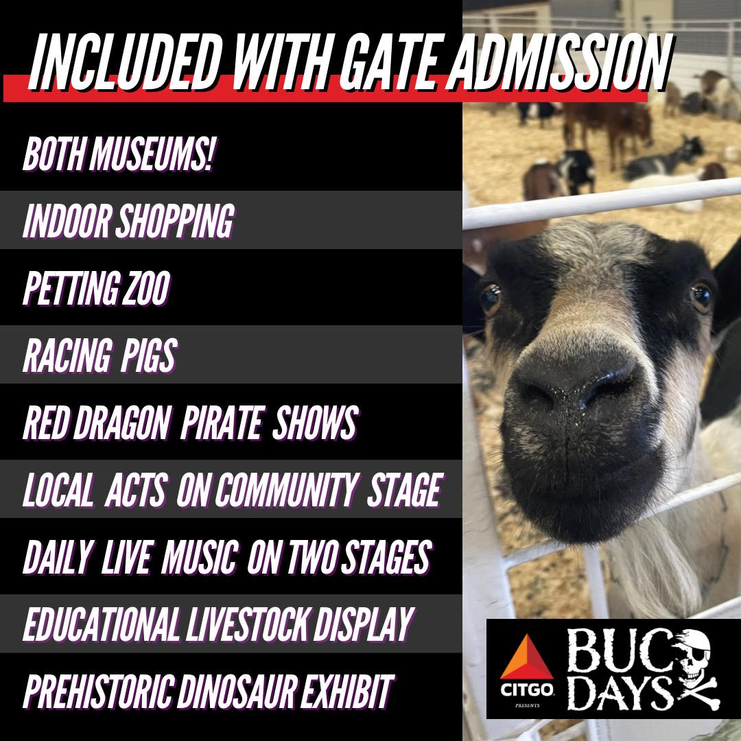 cityofcc's tweet photo. Get set for an adventure! 🏴‍☠️ Join us May 2 through May 12 for #BucDays! 

Savour every moment from dawn till dusk exploring then @CCMSH and @visitamst! There will also be indoor shopping, a petting zoo, and more! 

Learn more at https://t.co/6byW5XGngp.

#CorpusChristi https://t.co/MMopdfVOwY