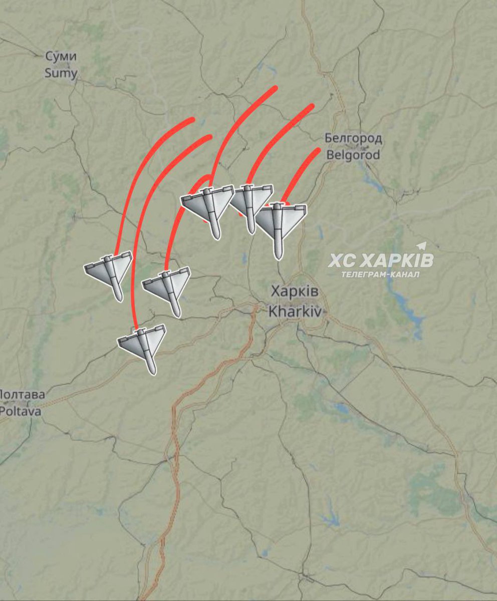 revishvilig's tweet photo. Meanwhile, Russia is attacking Ukraine’s Kharkiv with the same Iranian-made Shahed drones https://t.co/xZv48JF43x