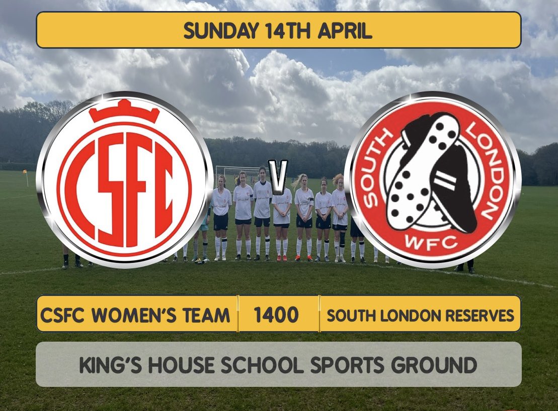 Tomorrow we @CsfcWomen are back in action at home against @SouthLondonWFC in the league. @csfc1863 @UKCivilService
