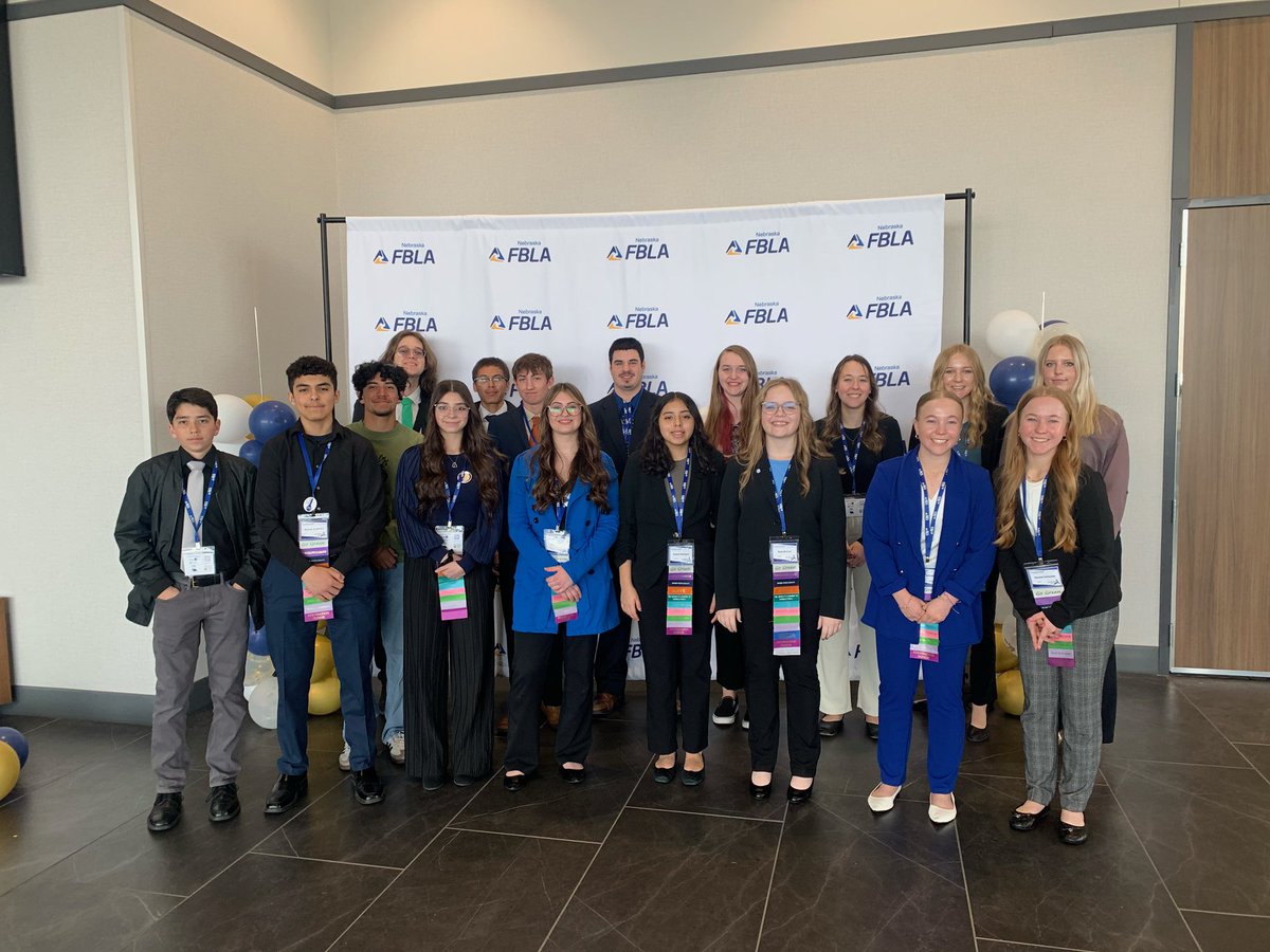 We had a fantastic State Leadership Conference! We had multiple members recognized for their hard work. Official results will be posted soon! #nebraskafbla