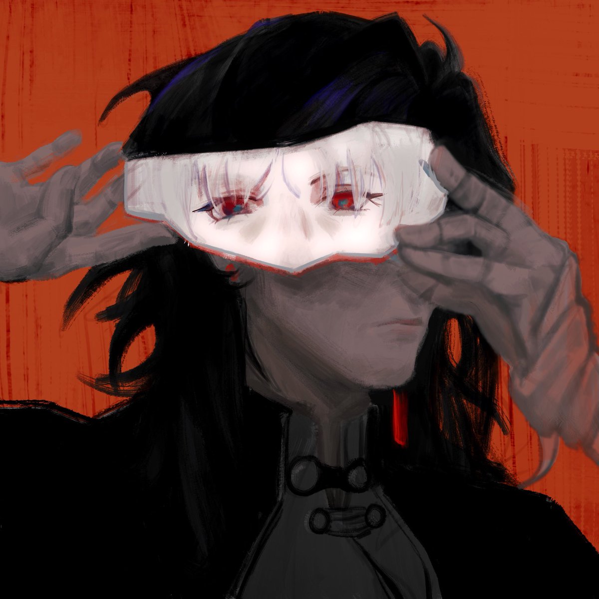 TherLLAP's tweet photo. 镜子.
#HonkaiStaiRail #Blade #星穹铁道 #刃 #yingxing 
随便摸摸 参考了ts的style（ https://t.co/17Lsgl3mSi