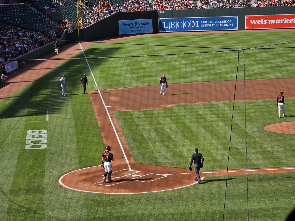 First time at an @Orioles in about 25 years.