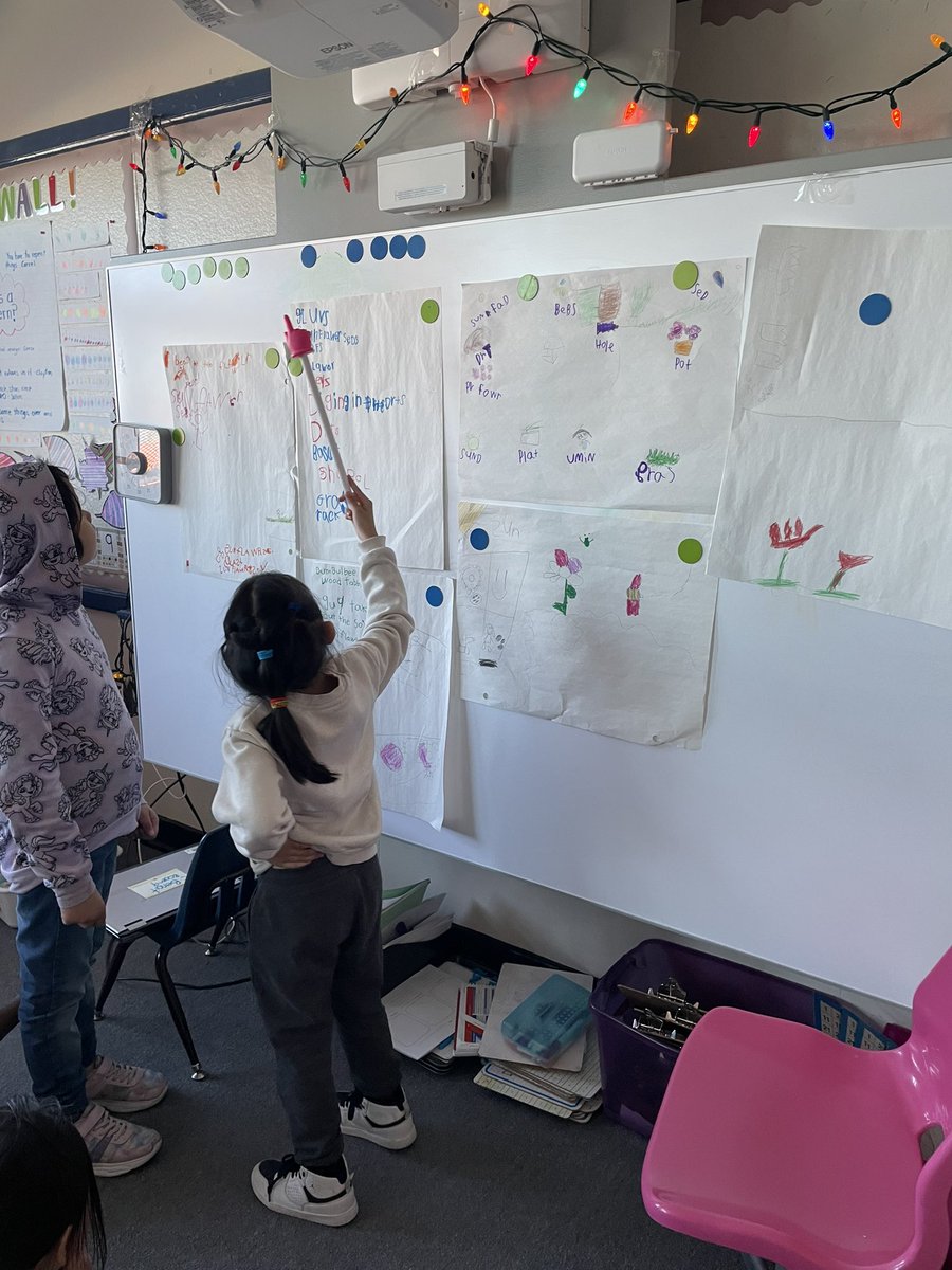 Welcome to our newest inquiry! What do you notice? 

Students organized into groups and documented what they noticed in the provocation with pictures and words. We compiled our findings and discussed what we saw! #msbenoitsclass