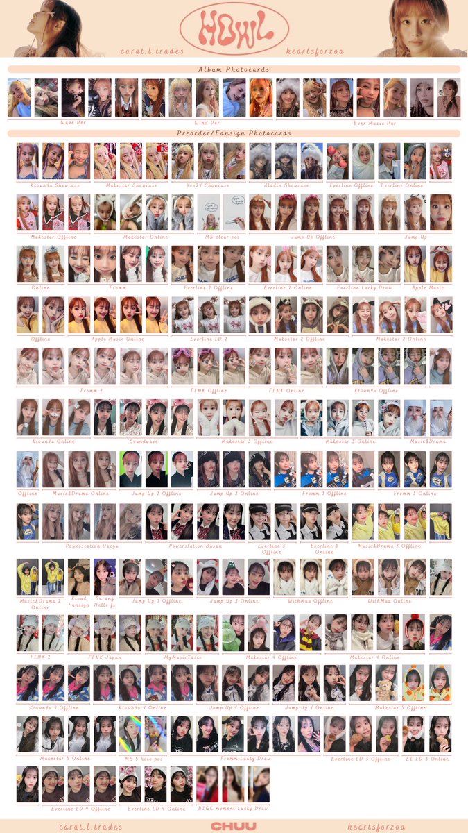 出回りなし XLOV EVERLINE ルイ トレカ 미공개 포토카드 Chuu Howl Photocard Template Apr.13 UPDATE! 츄 하울 포카 포토카드