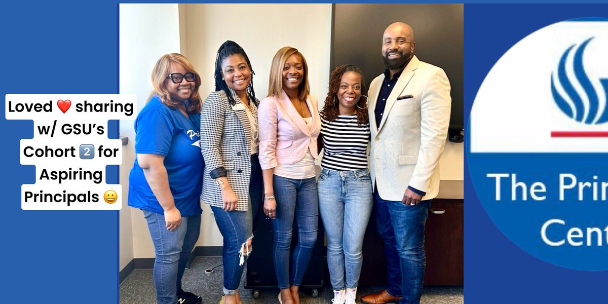 It’s always nice when you can go back home 🏡 and share with your family. I am a 3️⃣ x alum of GSU. And, to now be a graduate of the API cohort series and share w/ current members brings everything full circle ⭕️. My immense thanks to @DionneCspeaks @DrCharaChats @PrincipalsCtr