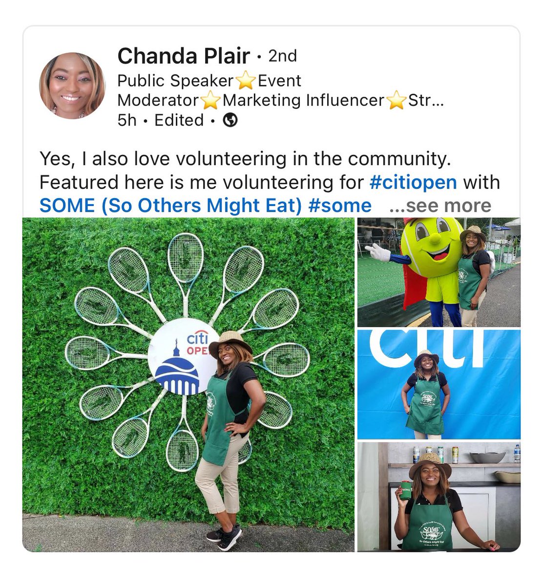 We’re celebrating our generous volunteers all month long! Thanks to the helping hand of volunteers, like Chanda, we’re able to serve the community two-fold through public service and direct services to our clients! Share your story using hashtag #SOMEVolunteer!