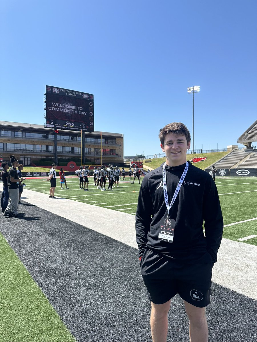 Amazing spring visit at @AStateFB! Thank you to @CoachTillman_ for having me out! Excited to be back in the summer. @dominic_zvada @HKA_Tanalski @wolvesfootball_ #WolvesUp🐺